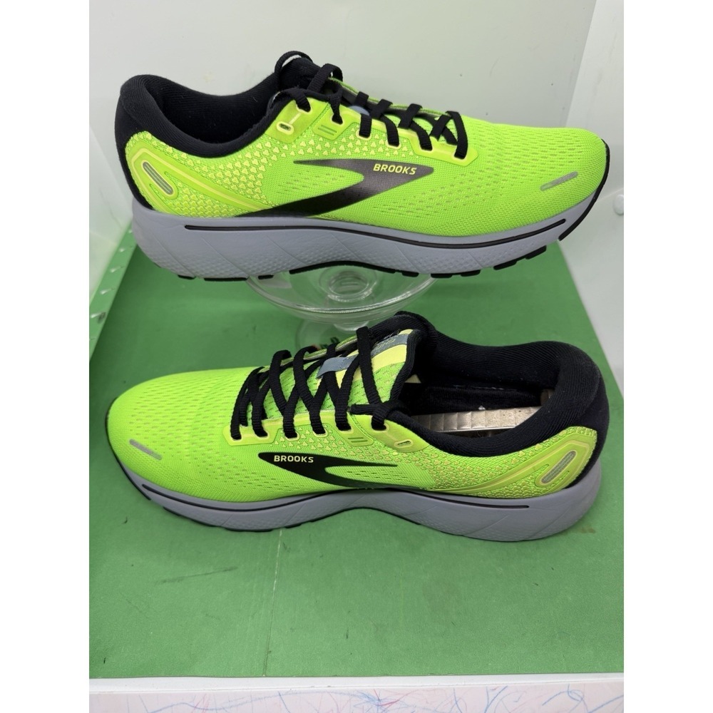 Brooks Ghost 14 Running Shoes Mens 9.5D Green Gecko 1103691D310